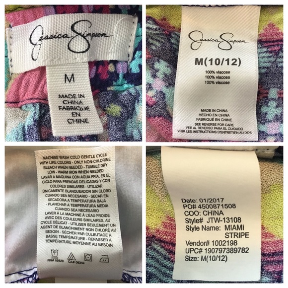 2/$25 Jessica Simpson Girls Striped Shorts, Med. (10/12) - Picture 15 of 15
